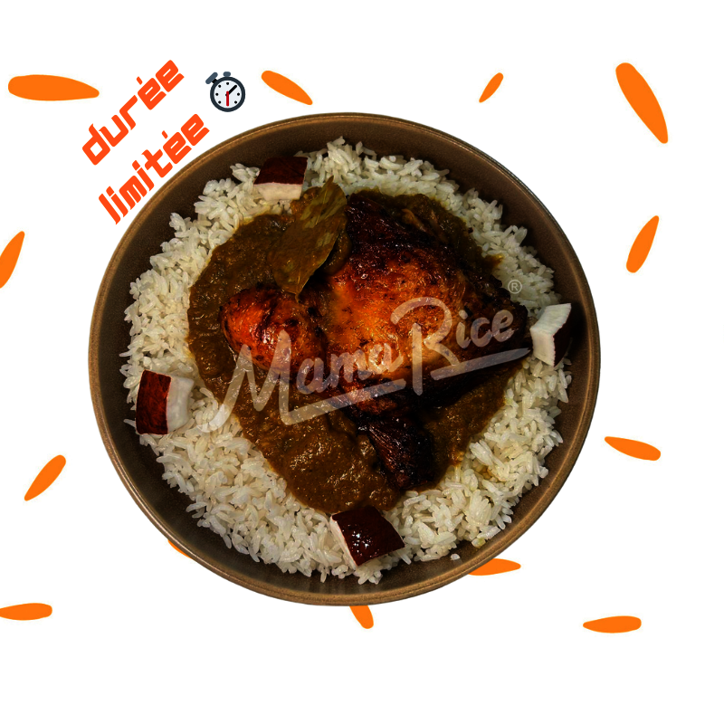 Cuisine africaine Cocorice Poulet au restaurant africain et halal Mama Rice