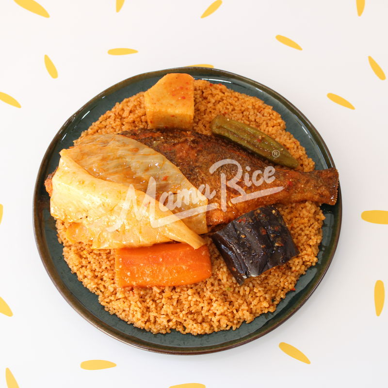 Cuisine africaine Thiéboudiènne au restaurant africain et halal Mama Rice