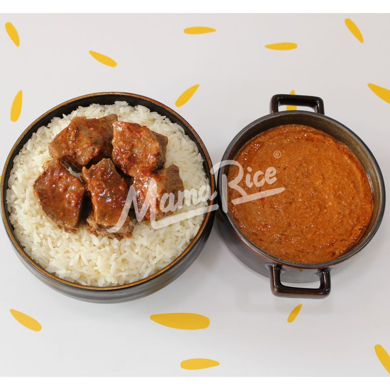 Cuisine africaine Mafé Boeuf au restaurant africain et halal Mama Rice