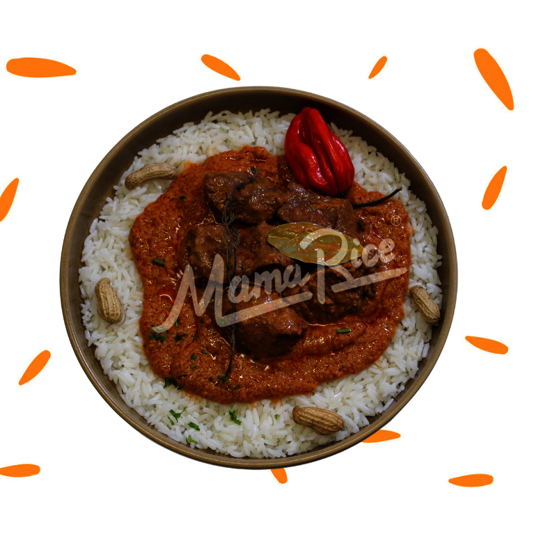 Cuisine africaine Mafé Boeuf au restaurant africain et halal Mama Rice