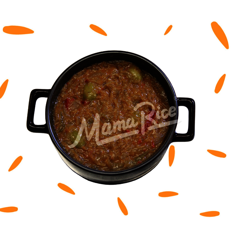 Cuisine africaine Sauce Yassa au restaurant africain et halal Mama Rice