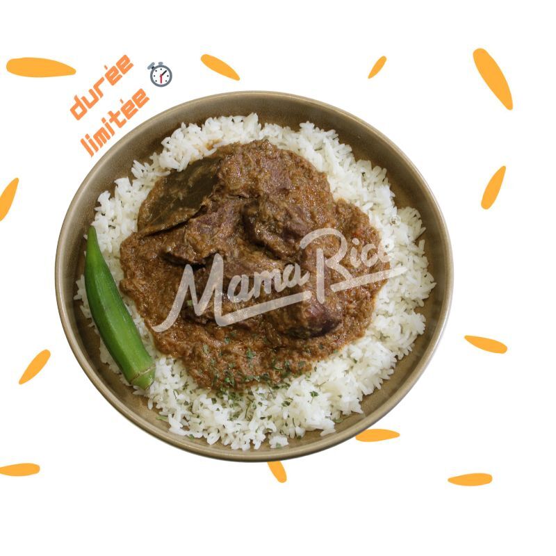 Cuisine africaine Soupou Kandja Boeuf au restaurant africain et halal Mama Rice