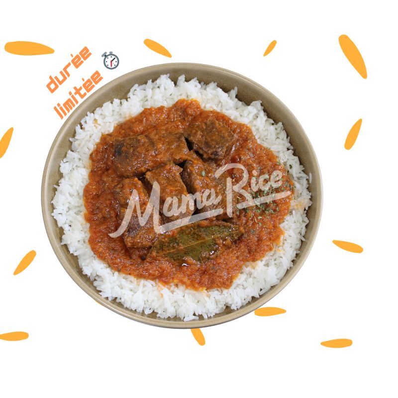 Cuisine africaine Thiou Boeuf ⏱️ au restaurant africain et halal Mama Rice