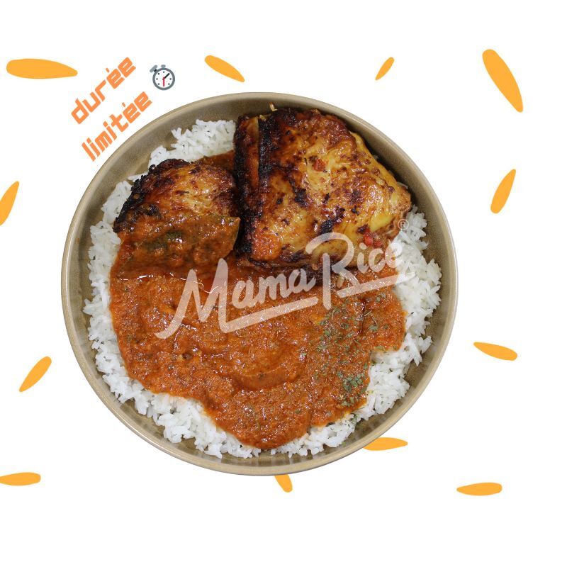 Cuisine africaine Thiou Poulet ⏱️ au restaurant africain et halal Mama Rice